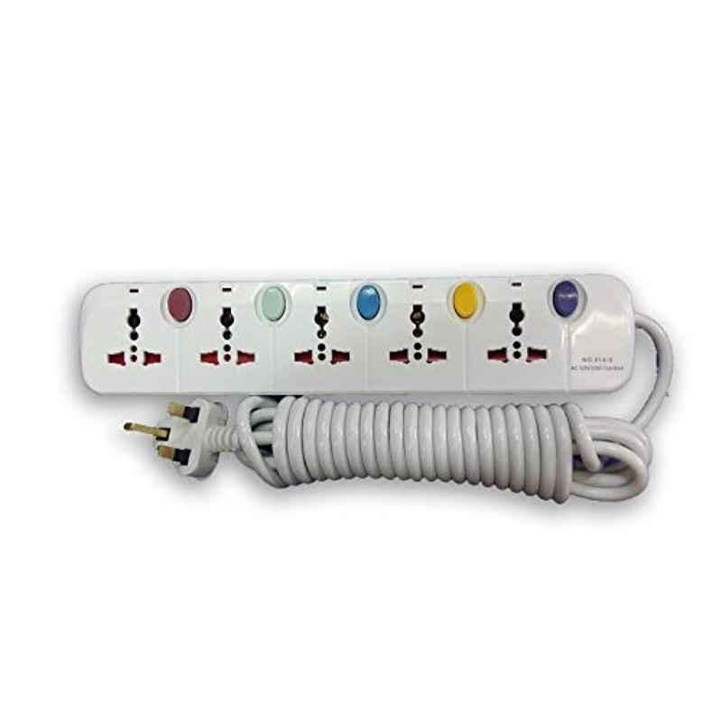 Universal Power Extension Cord 5-Way Veto 5M Wire