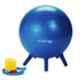 Strauss 26x24x12cm Rubber Round Blue Anti-Burst Gym Ball with Foot Pump, ST-1484