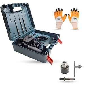 Walkers 750W Forward & Reverse Rotation Hammer Impact Drill Machine with 3 Bits, Drill Chuck, SDS Adapter & Gloves, WKCB334