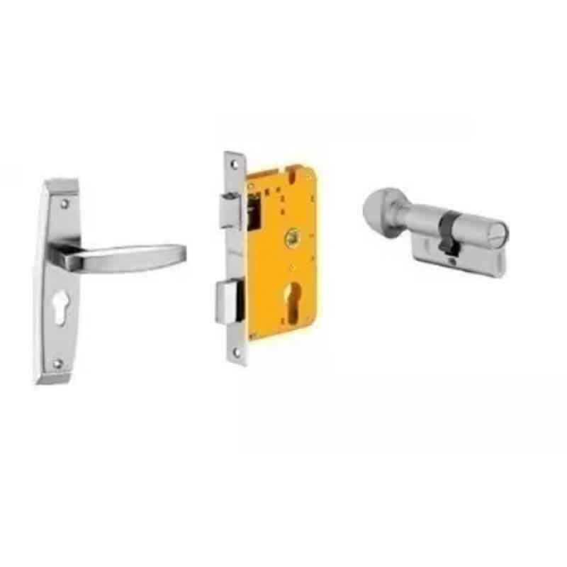 Dorset HL Series Badroli 60mm Stainless Steel Patina Finish Door Handle Lock Set with Coin & Knob (Pack of 2)