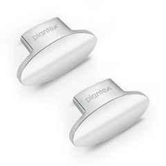 Plantex Knobs for Drawer/Small Drawer Knobs/Knobs for Cabinets/Pull-Push Knobs for Kitchen/Bedroom Drawer (Pack of 2) Oval, Chrome