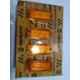 Modified Autos 4 Pcs Orange 12V 4x1.5 inch Led Reflector Universal Alarming with Wire Set for All Vehicles,Trucks,Bus