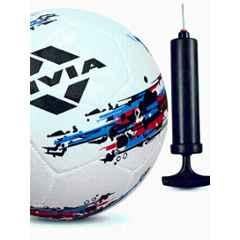 Nivia Storm White & Black Pump Football, Size: 5