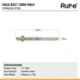 Ruhe 12mm Premium Quality Stainless Steel Rag/Rack Bolt with Full Accessories for Wash Basin/Toilet Commode, 17-1803