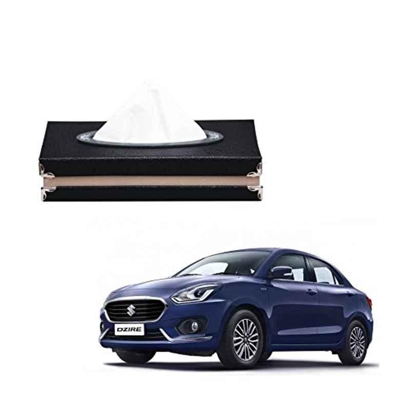 Kozdiko Leatherette Black Classic Car Tissue Paper Dispenser Box with 200 Sheets (100 Pulls) for BMW 4 Series