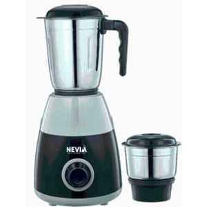 Nevia Delight Mix 550W ABS Black & Silver Green Mixer Grinder with 2 Jars