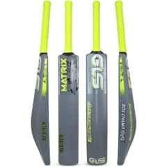 GLS Matrix 800-850g PVC Full Size Grey & Green Full Size Cricket Bat for Age 15+ Years