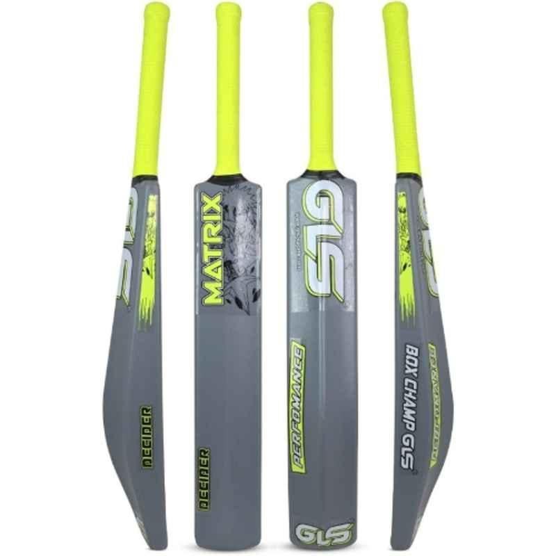 GLS Matrix 800-850g PVC Full Size Grey & Green Full Size Cricket Bat for Age 15+ Years