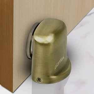 Plantex Zinc Antique Brass Magnetic Door Stopper for Home, APS-193 (Pack of 4)