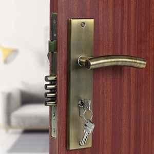 Voltizi 10 inch Stainless Steel 304 Cylindrical Plate Mortise Door Lock Handle Set, MG-1101