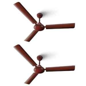 Longway Nexa 50W Brown 3 Blade Ultra High Speed Ceiling Fan, Sweep: 1200 mm (Pack of 2)