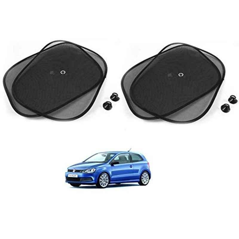 Kozdiko 4 Pcs Black Chipokoo Car Window Sunshade Curtain Set for Volkswagen Polo GT, koz_79096