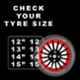 Auto Pearl 4 Pcs 15 inch ABS Black & Red Wheel Cover Set for Toyota Innova