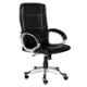 High Living Regal Leatherette High Back Black Office Chair