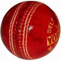 Matrica Leather Standard Red Professional Grade Impact Cricket Ball for Club Play