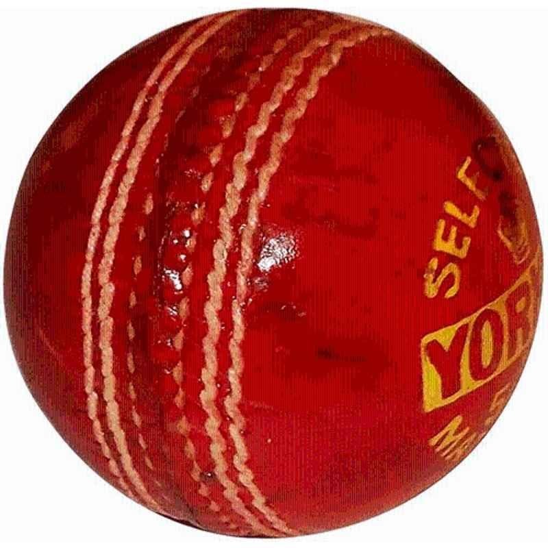 Matrica Leather Standard Red Professional Grade Impact Cricket Ball for Club Play