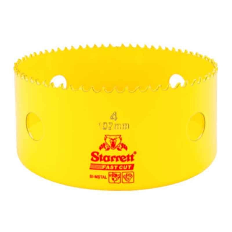 Starrett Fast Cut 102mm Yellow Bi Metal Hole Saw, FCH0400-G