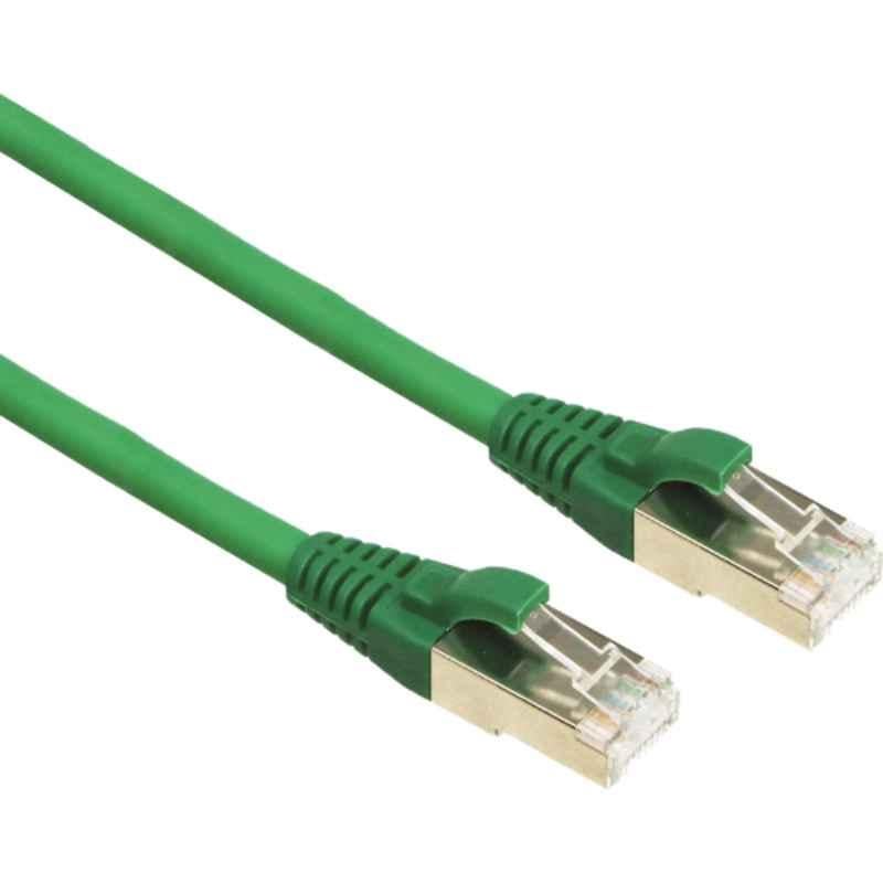 Excel 3m Green F/FTP Shielded Cat 6A Patch Lead, 100-172