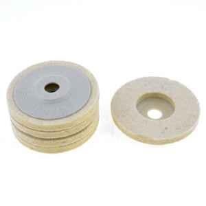 4-WHEEL POLISHING KIT WHITE FELT FOR FINE POLISHING 1/4 SHANK, 95302