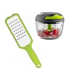 Kohe 400ml Plastic Green Manual Food Chopper with 269mm Fine Edge Grater, GR11C & CR-400