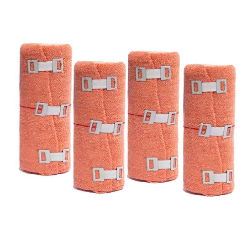 Easycrepe 15cmx4m Cotton Crepe Bandage for Pain Relief (Pack of 4)