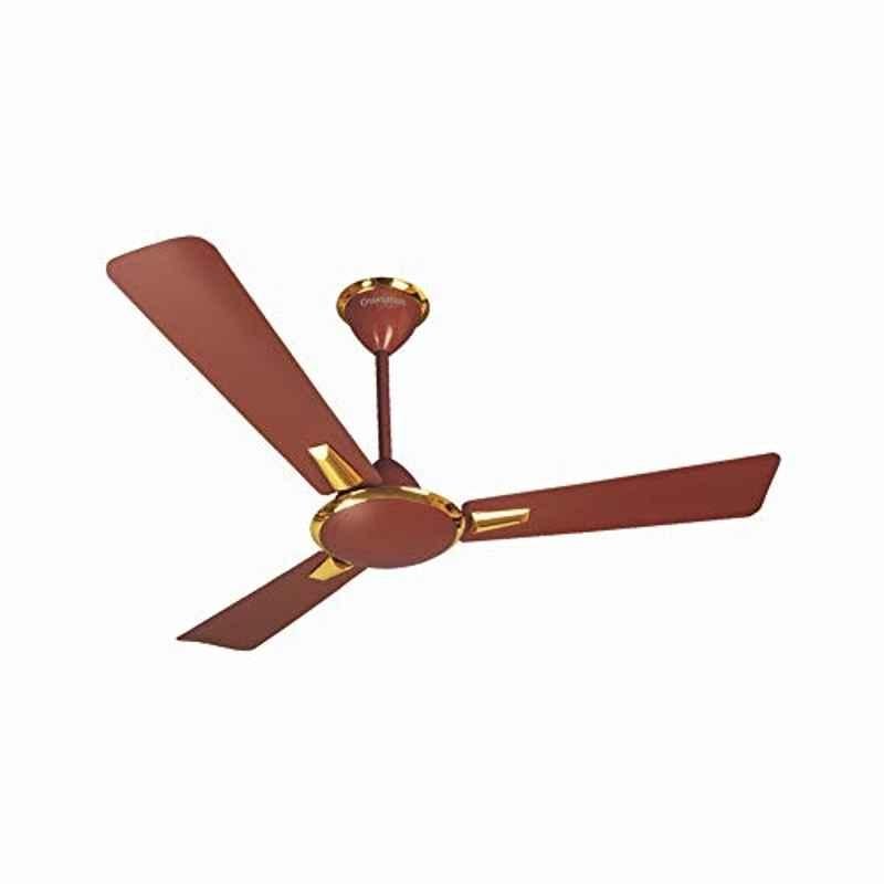 Crompton Aura 48 inch 70W Aluminum Brown Anti-Dust High Speed Ceiling Fan with 2 Years Warranty, AURA48BRNDLX, Sweep: 1200 mm