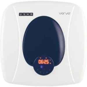 Usha Verve Digital 2000W 25L White & Blue Storage Water Heater with Remote