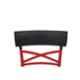 Supreme Cruz Wooden Looks Plastic Red & Black Chair without Arm (Pack of 2)