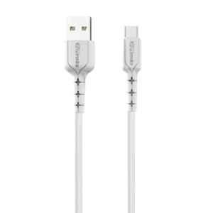 Portronics Konnect Star 2.4A White 1.2m Micro USB Cable, POR-224