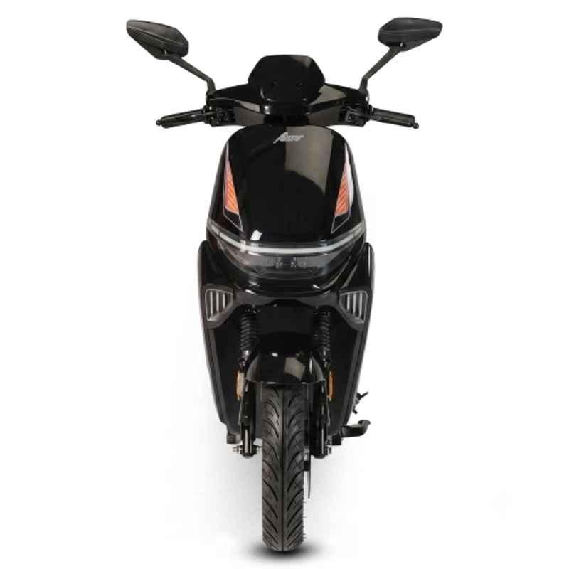 Amo Electric Bikes Brisk LI 25km/hr 60V Non RTO Black Electric Scooter with 60-70 km Per Charge Range