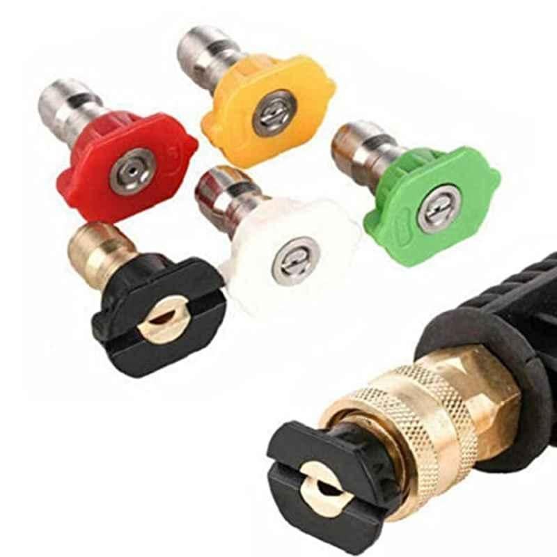 1/4 inch 3600 Psi Pressure Washer Nozzle with 5 Nozzle Tips