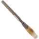 Bevelled 12mm Silver Edge Chisel with Wooden Handle, AZWBBC12
