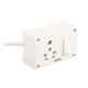 Palfrey 16A 1 Socket White Polycarbonate Single Socket Electric Extension Board with 10m Wire, 1610