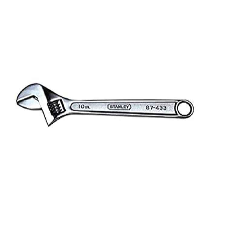 Stanley 250mm Silver Adjustable Wrench, 87-433-1-23