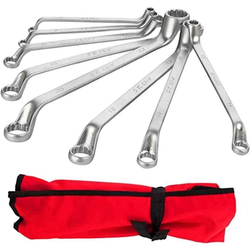 Abbasali 8 Pcs 6-22mm Metric Offset Box End Wrench Set