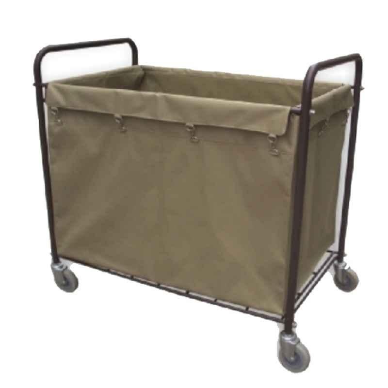 Baiyun 94x54.5x89.5cm Khaki Quadrate Laundry Cart, AF08156