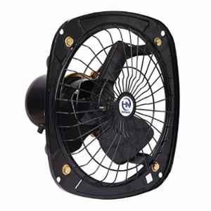 HM 75W 9 inch 2600rpm Black 3 Blade Exhaust Fans, Sweep: 225 mm (Pack of 2)