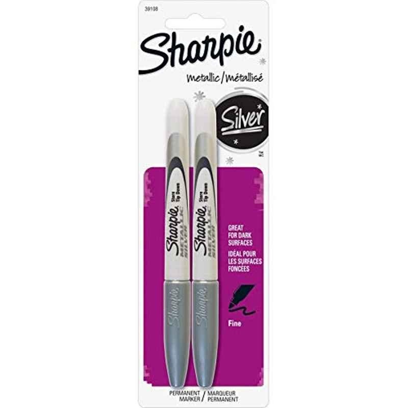 Sharpie 2Pcs Silver Met Fine Marker