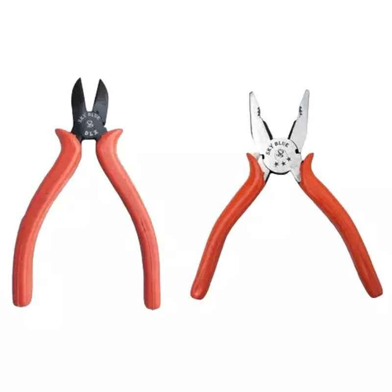 Sky Blue 2 Pcs 8 inch Lineman Plier Combo, SBE_PLIER_COMBOS_COMBO_699