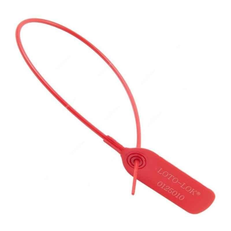 Loto-Lok 500mm Polypropylene Red Security Seal, PS-RTPS-RD500 (Pack of 50)