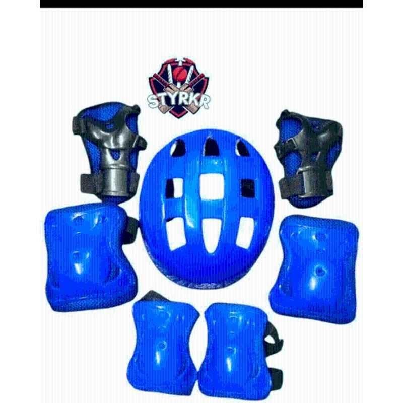 RB International Blue Latest Design New Multipurpose Cycling Skating Kit-429 Skating Kit