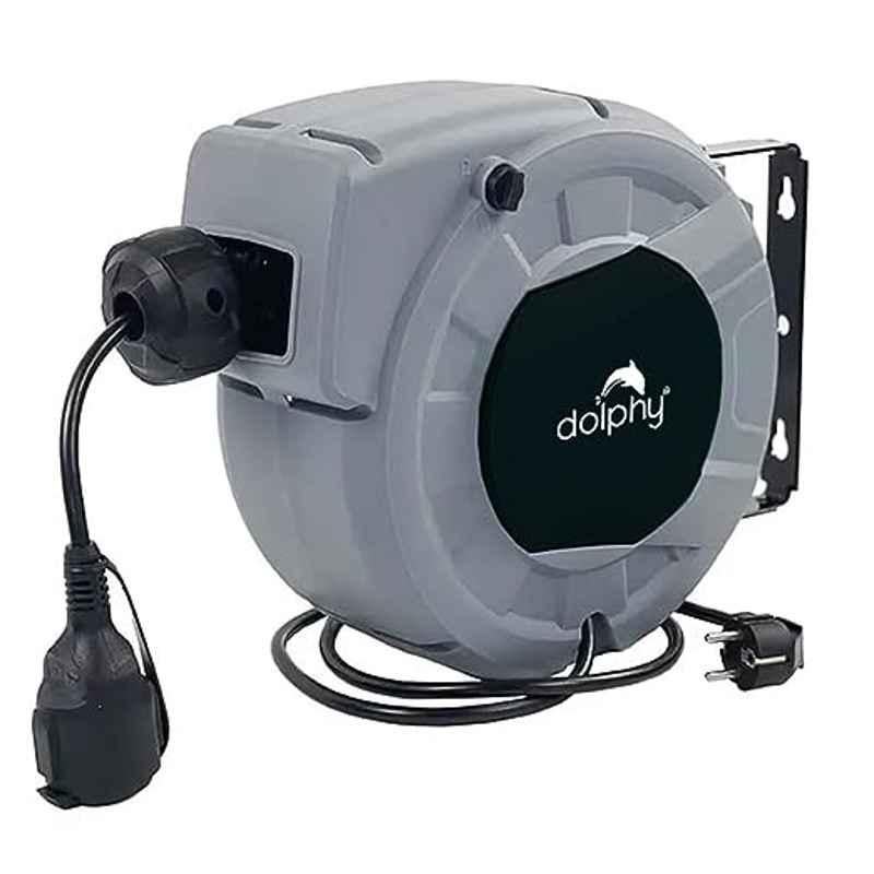 Dolphy 1500-3000W 10m Auto Rewind Electric Extension Cord Reel, DHPR0020