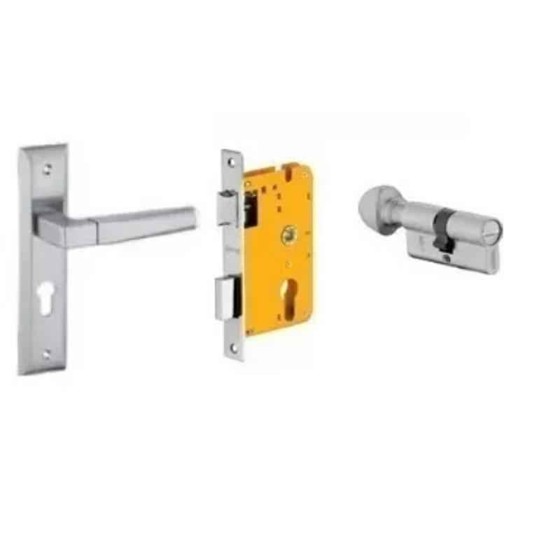 Dorset HL Series Cosmo 60mm Stainless Steel Patina Finish Door Handle Lock Set with Coin & Knob (Pack of 4)