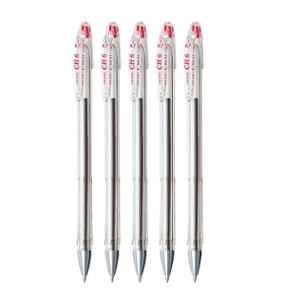 PENAC CH-6 0.7mm Red Pen, BA1701-02fPO5 (Pack of 5)