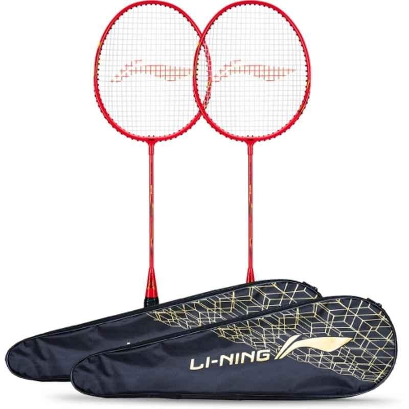 Li-Ning Mega Power MP 8 90g Multicolour Strung Badminton Racquet with Full Cover (Pack of 4)