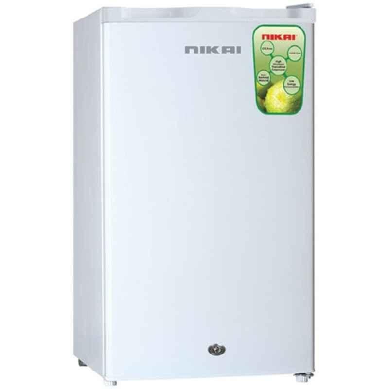 Nikai 125L White Single Door Refrigerator, NRF125SS