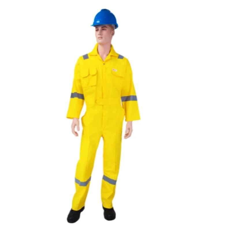 Empiral Comfort C E306050902 Yellow Cotton Coveralls, Size: S