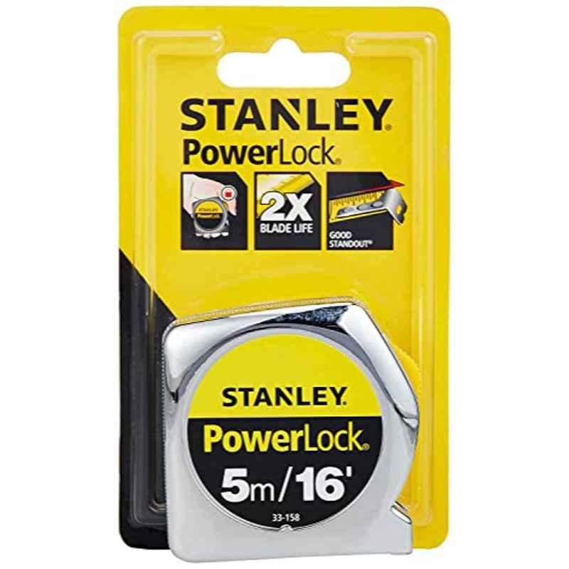 Stanley Powerlock 5m Stainless Steel Measuring Tape, 4715898200048
