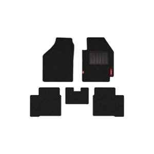 Elegant Carry 5 Pcs Polypropylene Black Universal Carpet Car Floor Mat Set for by Elegant
