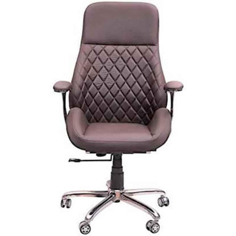 Mezonite KI 224 Brown High Back Leatherette Executive Office Chair (Pack of 2)